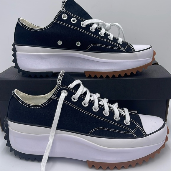 Converse Men’s RUN STAR HIKE OX BLACK/WHITE/GUM 168816C
Platforms Sneakers - Picture 1 of 16